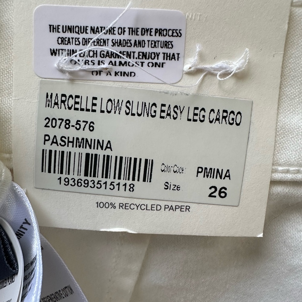 Citizens Of Humanity Marcelle Jeans in Off White-26 NWT - Picture 13 of 16